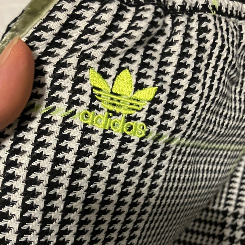 Checked Grey Wide-Leg Drawstring Pants - Picture 11 of 13